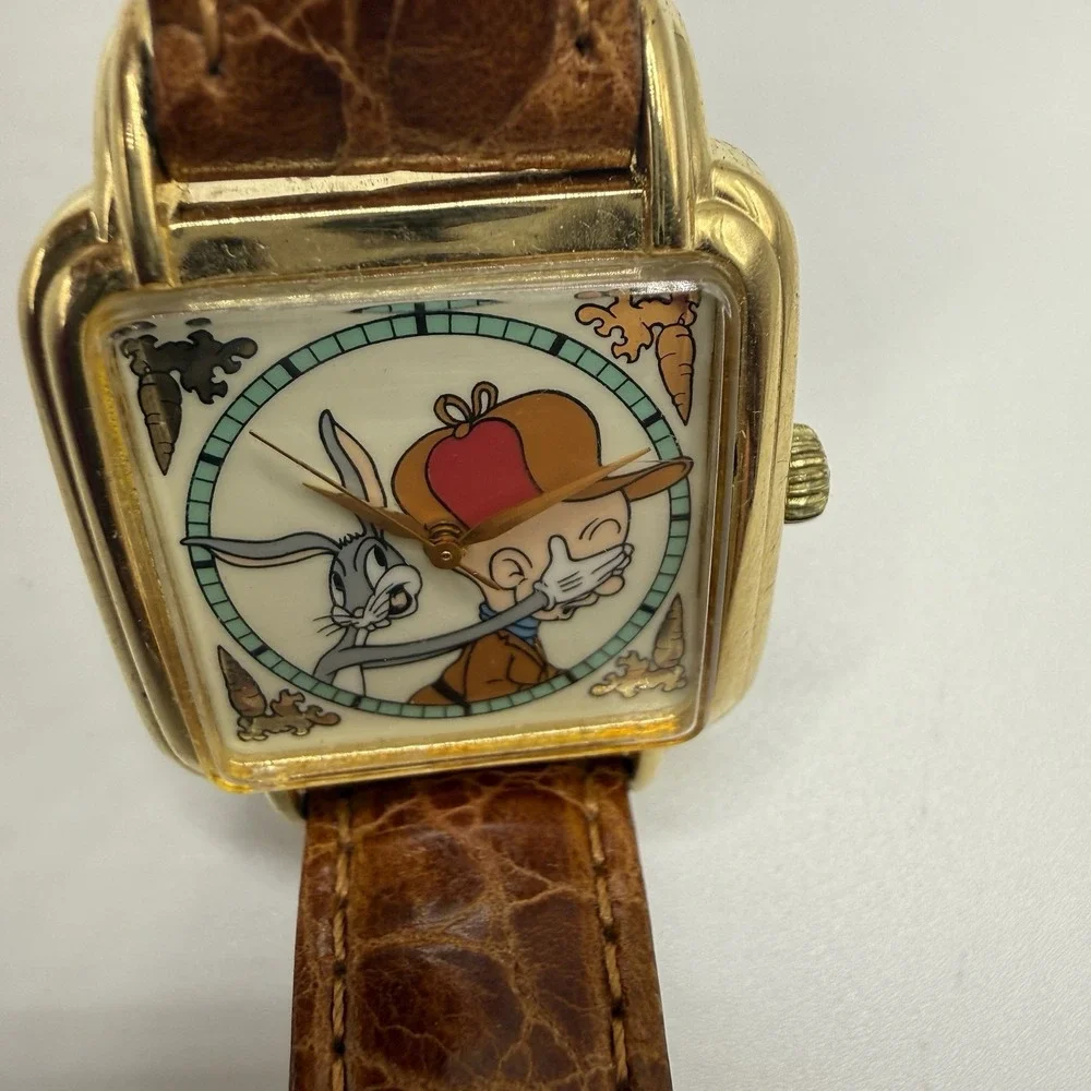 VTG Warner‎ Bros Bugs Bunny Elmer Fudd Looney Tunes Watch WB Collection Rare